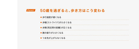 50歳を過ぎると、歩き方はこう変わる