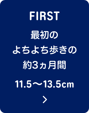 FIRST 最初のよちよち歩きの約3ヵ月間 11.5〜13.5cm