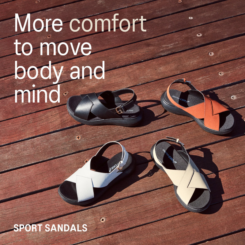 楽々に履ける大人のスポーツサンダル。